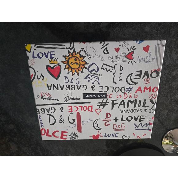 NWT Dolce&Gabbana Portofino Black & White Logo Sneakers - 38EU - Picture 9 of 9